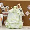 Schoolbag high value gradual change blue large capacity backpack high value student schoolbag junior high school girls high school travel backpack