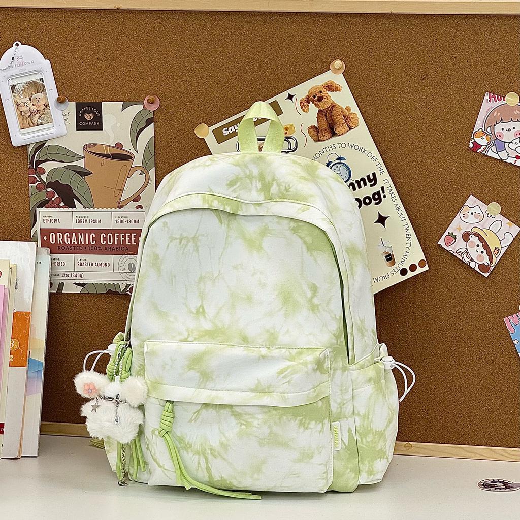 Schoolbag high value gradual change blue large capacity backpack high value student schoolbag junior high school girls high school travel backpack