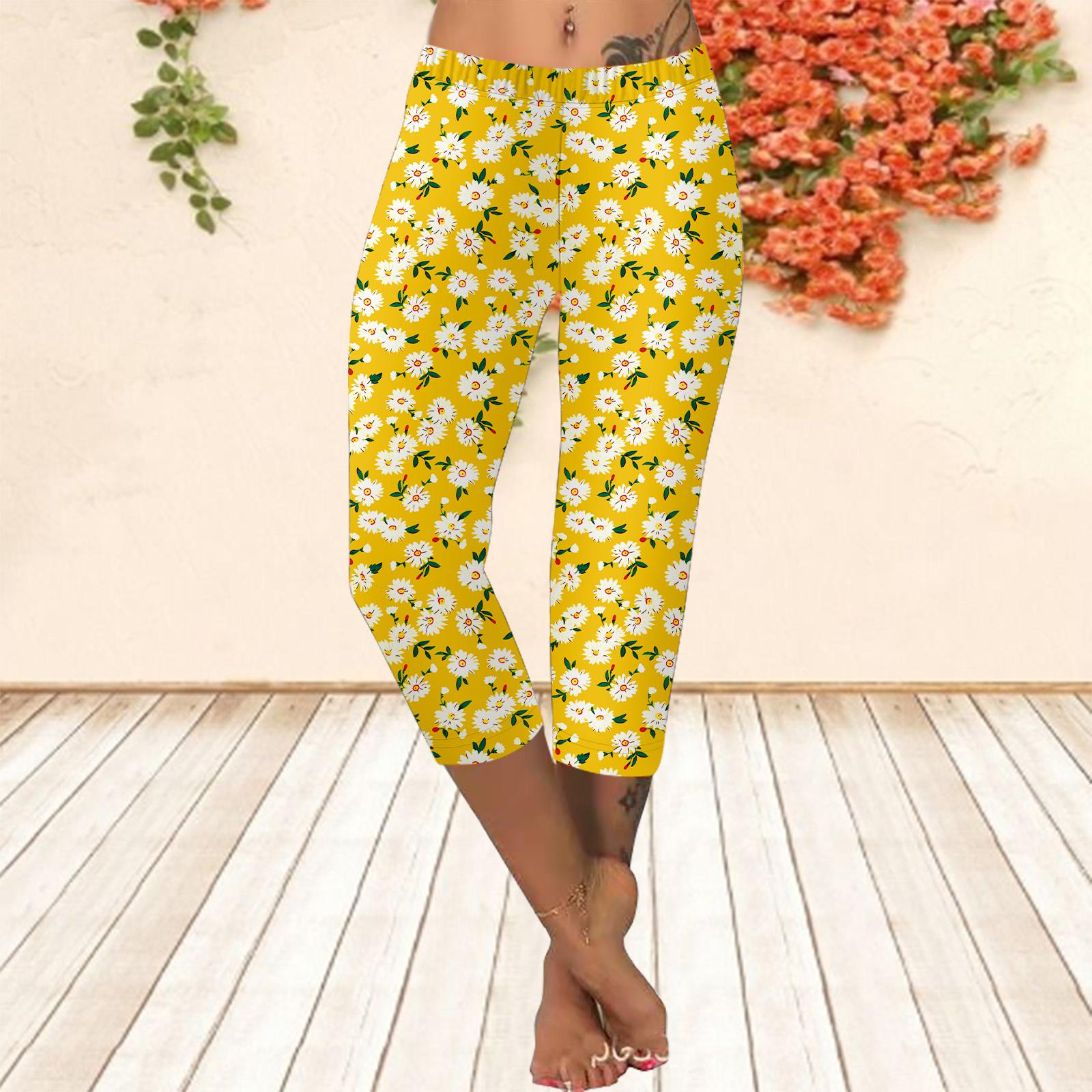 

Длинные брюки, летние короткие леггинсы, короткие узкие брюки, леггинсы больших размеров. Женские облегающие синие брюки с 3D цветочным принтом 8XL золотой