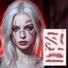 Zombie Cosplay Halloween Tattoo Aufkleber Augapfel Blutiges Make-up Körperkunst Narben Aufkleber Spukhaus