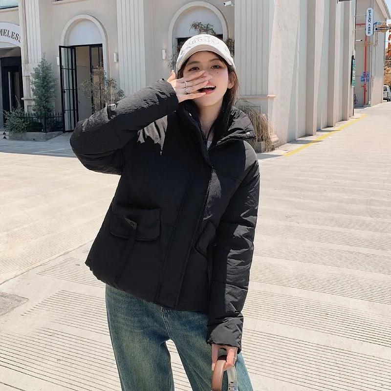 2025 New Casual Stand Collar Female Parkas Outwear Autumn Winter Women's Down Cotton Padded Jackets