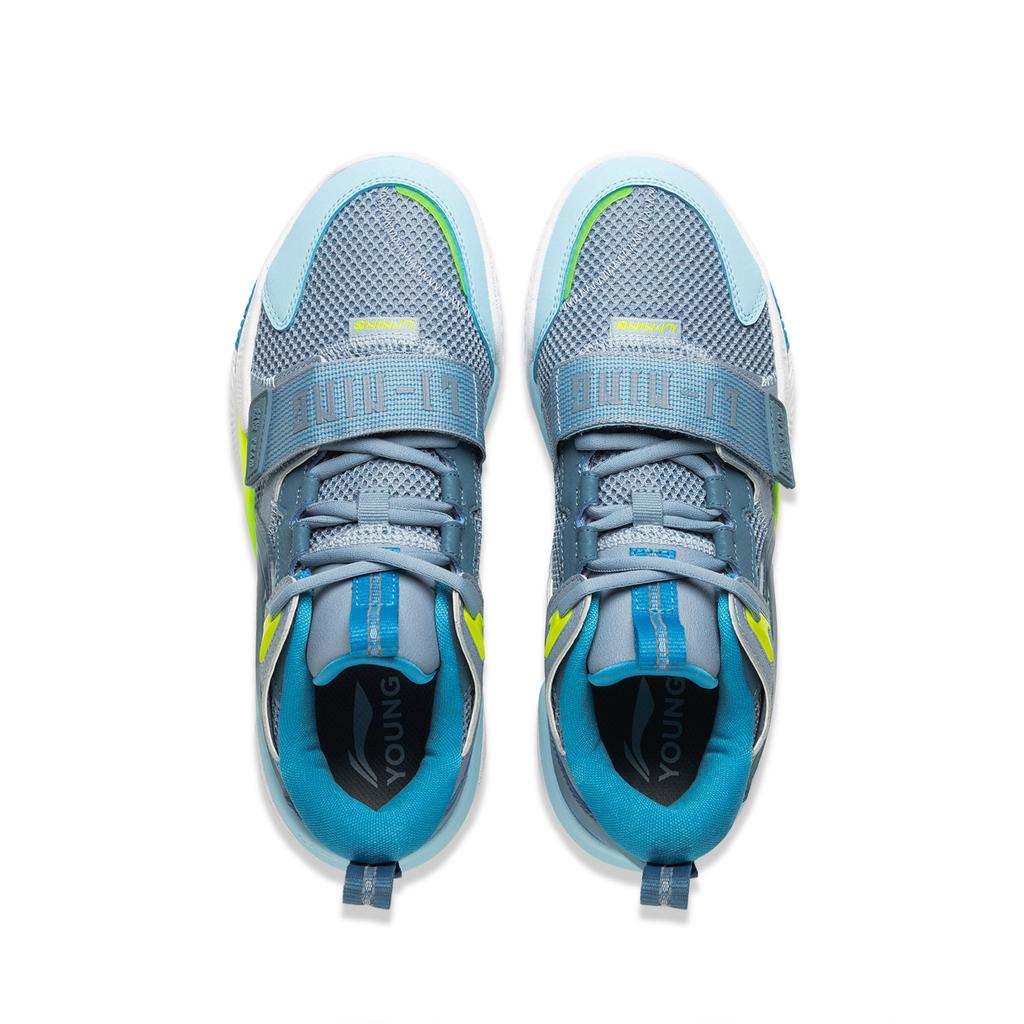 Li Ning Kids Basketball Angry Bloom Team Fashion Sports Simple Low Top Basketball Shoes Kids Sneaker YKBV016-5
