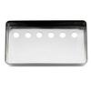Musiclily Pro 10mm Pitch Nickel Silver Alloy Humbucker Pickup Covers for Imported Electric Guitars, Black