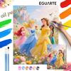 Princess Oil Painting Hand Painting Art Kit Coloring Painting Handmade Diy Home Decoration Gift