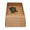 Turtle Feeding Dish with Ramp And Basking Terrace Reptile Bathing Pool Aquarium Ornament for Bearded Dragon Gecko Yard