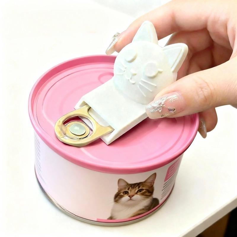 

1/4PCS Handheld Can Opener, Cat Shaped Can Opener, Suitable for Various Pull Tab Cans, Sturdy Kitchen Tools, Portable Can Opener