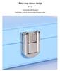 Pastel Double-layer Jewelry Storage Box for Earrings, Rings, and Necklaces - Portable PU Case