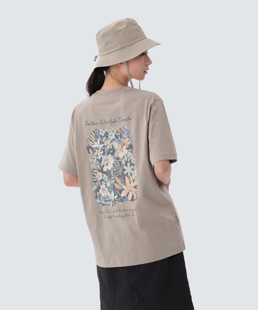 SNOWPEAK APPAREL Cotton Tropical Short Sleeve T-Shirt (S25Mufts62) Fog Gray