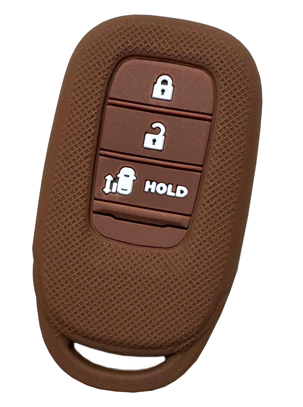 [IKT] Silicone cover for smart key for Honda cars, 3 коричневый