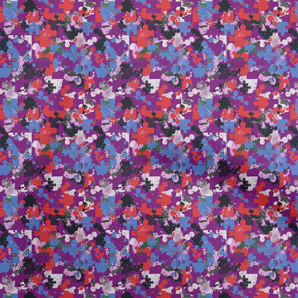 oneOone Cotton Flex Brown Fabric Abstracts Dress Material Fabric Print Fabric By The Yard 40 Inch