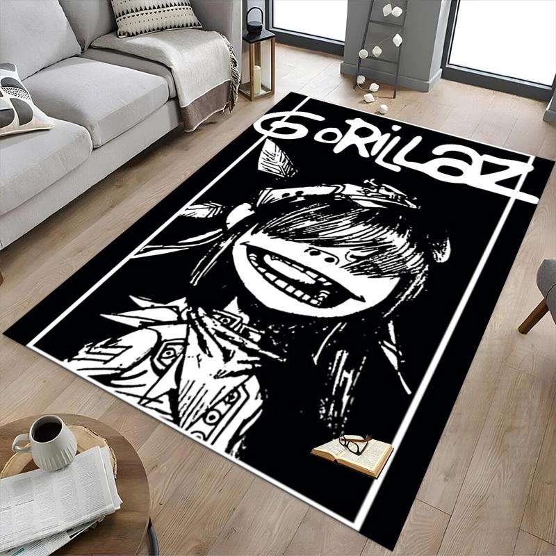 1pz Tappeto Gorillaz, Tappeto per Ufficio Tappetino da Esterno Decorazione per la Casa Tappeto da Zona Festival