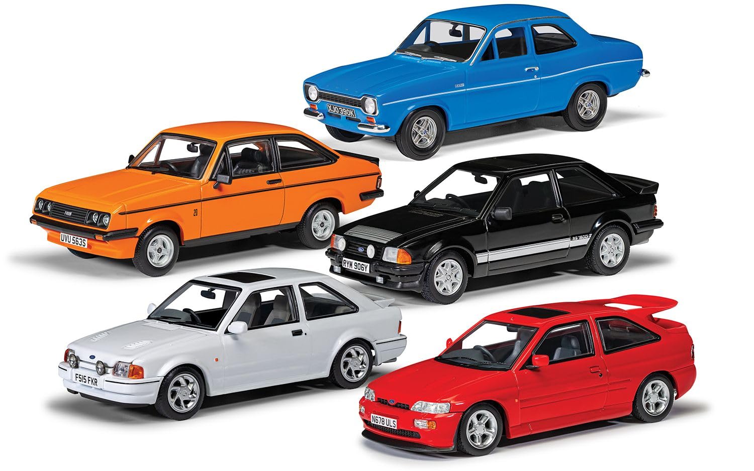 

Набор Коллекции CORGI Ultimate Ford Escort RS Полный Литая Миниатюрная Машина CGVC01501 1/43 5 Машин