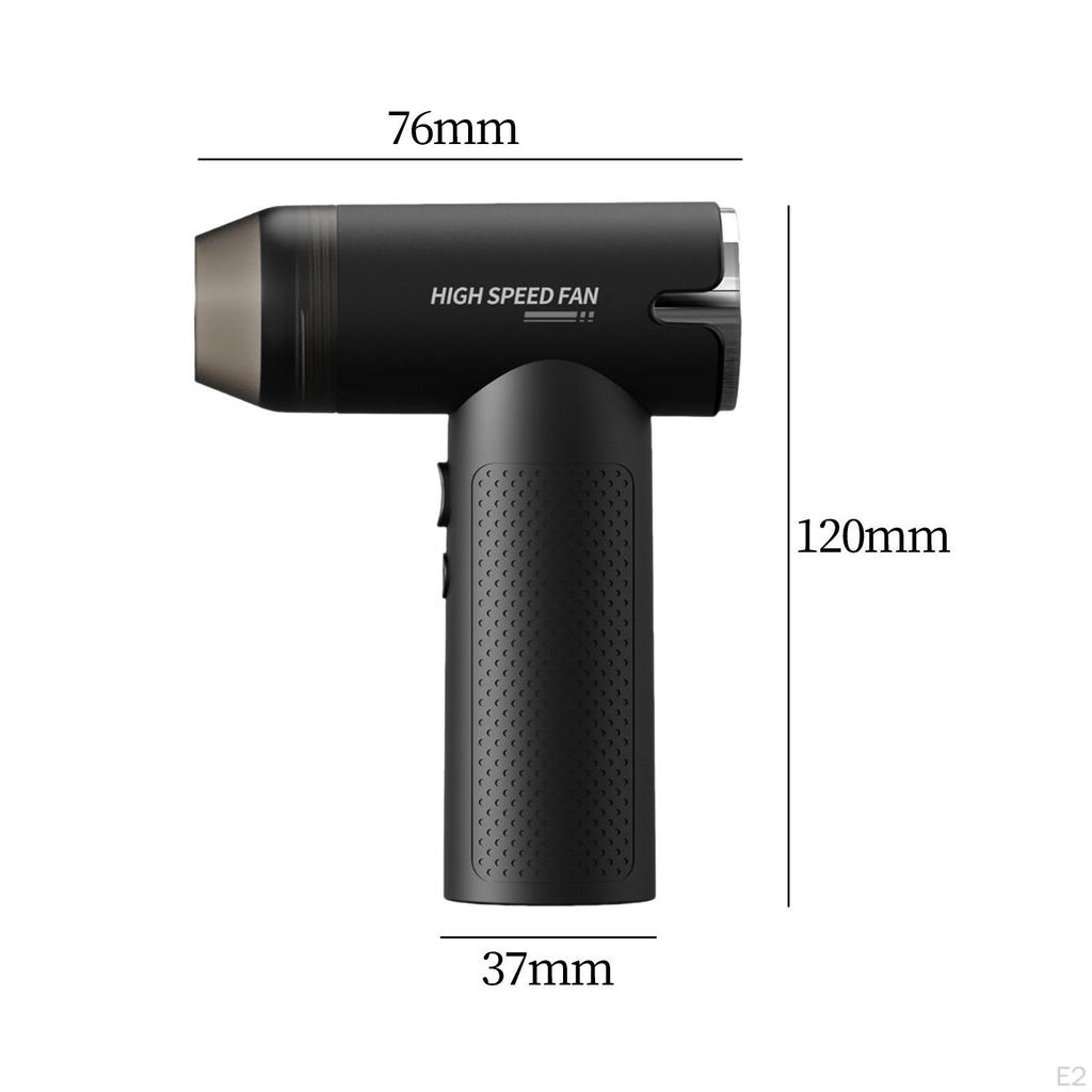 Cordless Hair Dryer, Non-Slip Portable Fan, Camping Powerful, Compact, Mini Desk Fan for Men