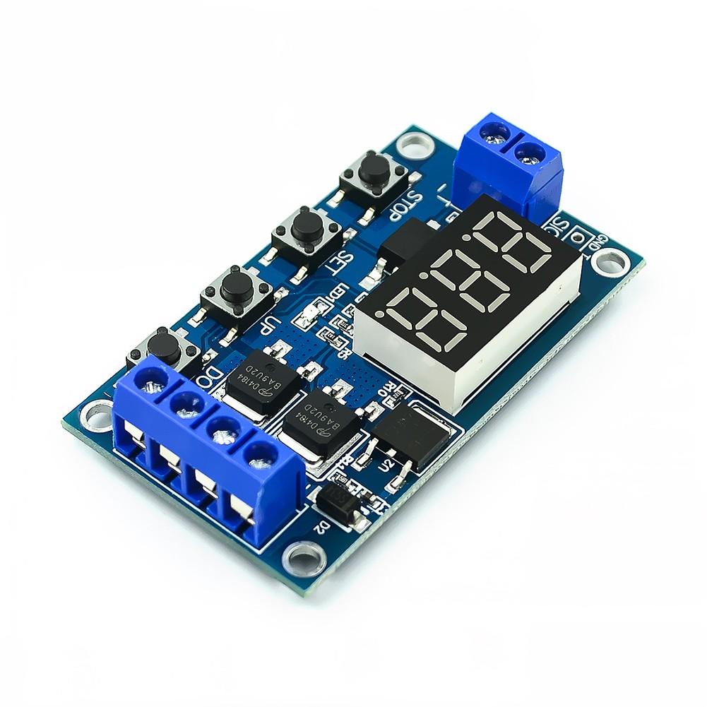 LED Digitaler Verzögerungsregler Auslöser Zyklus-Timer Verzögerungsschalter Zyklus-Timer