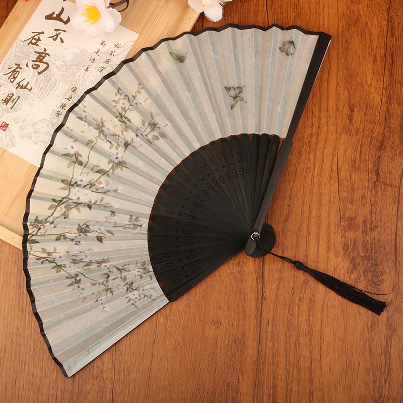 Manual Fan Wedding Motives Ancient Costume Chinese Style Foldable Hand Fans  Hand Fans Wood Foldable Hand Fan
