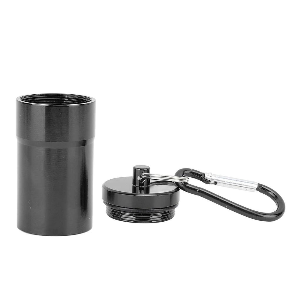 Portable Ashtray Waterproof Lightweight Aluminum Alloy Pocket Ashtray with Lid Keychain for Outdoor Travel