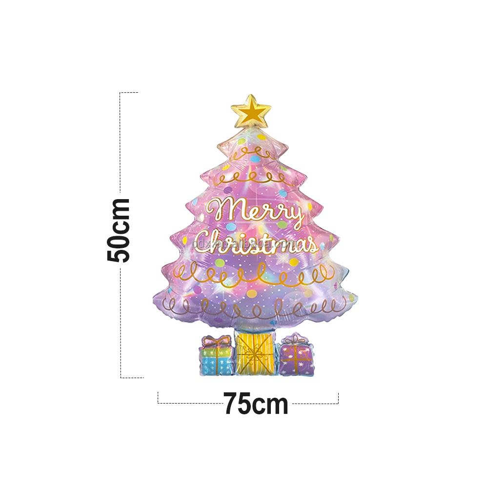 Inflatable Christmas Tree 20 Inch Indoor and Outdoor Christmas Tree Foil Balloons, Perfect Xmas Party Decorations