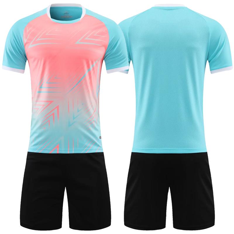Men Kids Football Jersey Personalized Boy Soccer Jersey Set Polyester Soccer Uniform Breathable Football Uniform for Kids