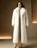 Thickened warm imitation fox fur long loose coat high-end jacket fashionable winter women's clothing