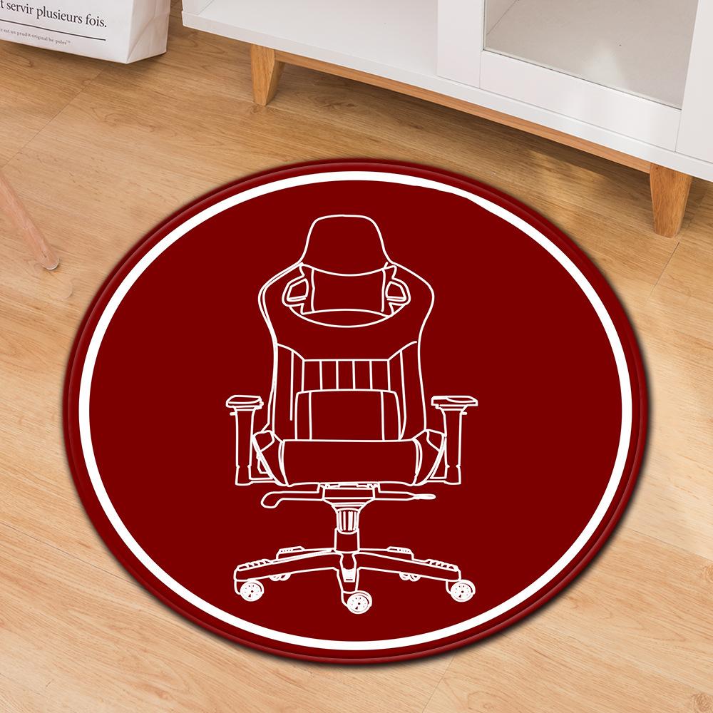 Simple Printed Carpet Computer Chair Mat Office Chair Floor Mat Door Mat Foot Mat