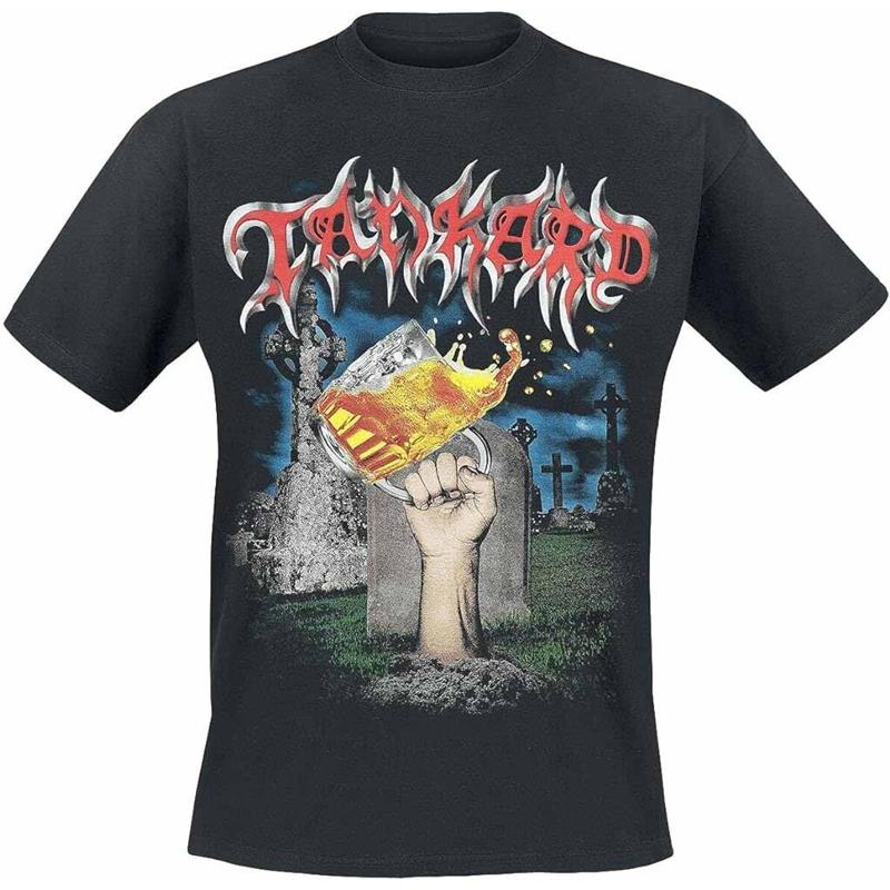 

Tankard Band Die With Beer T Shirt Classic Black Unisex S 5Xl 1P0065 S разноцветный
