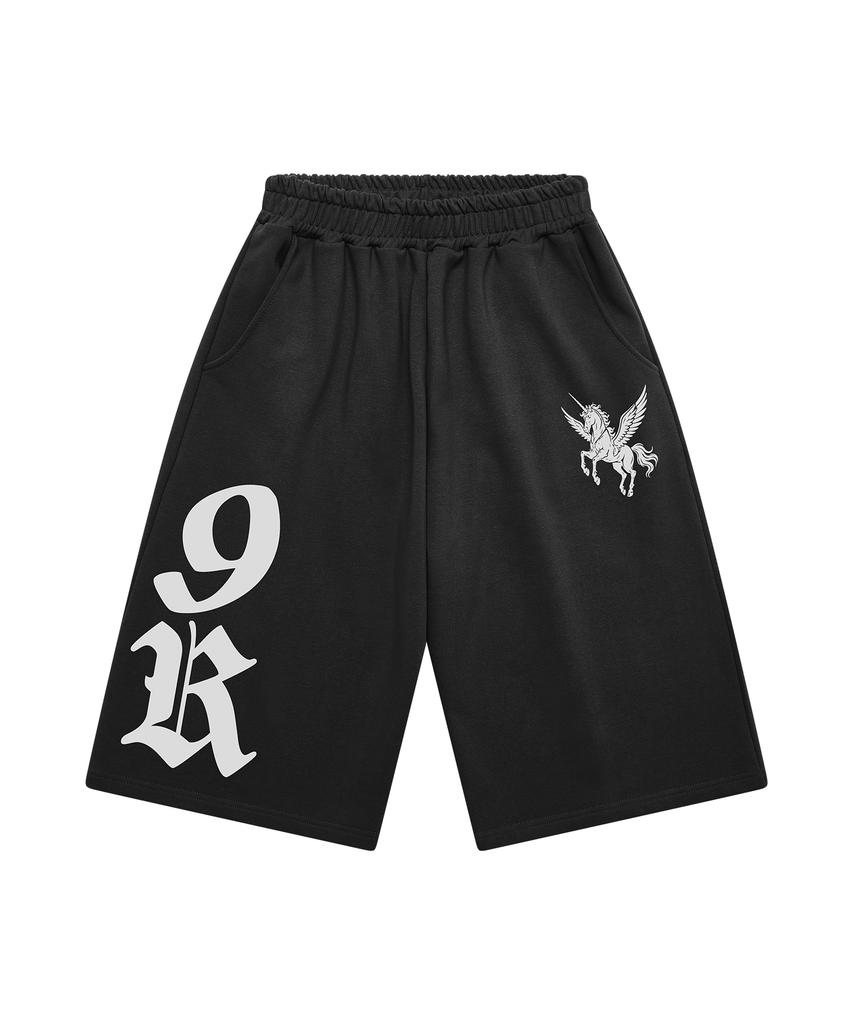 GRAVER [Unisex] Horse 9R Bermuda Shorts_3Color