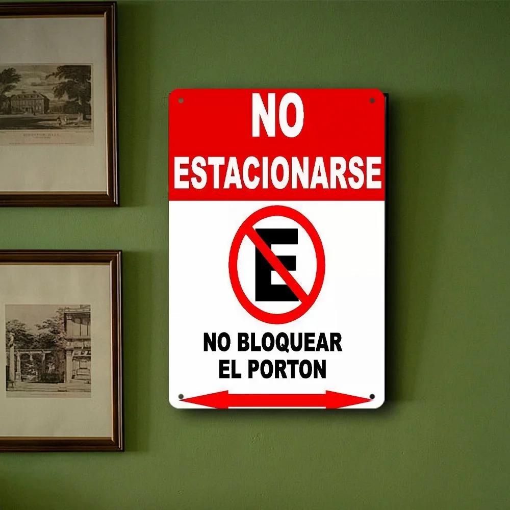 Durable No Parking Sign Weather Resistant Decor for Home Garden and Every Nook
