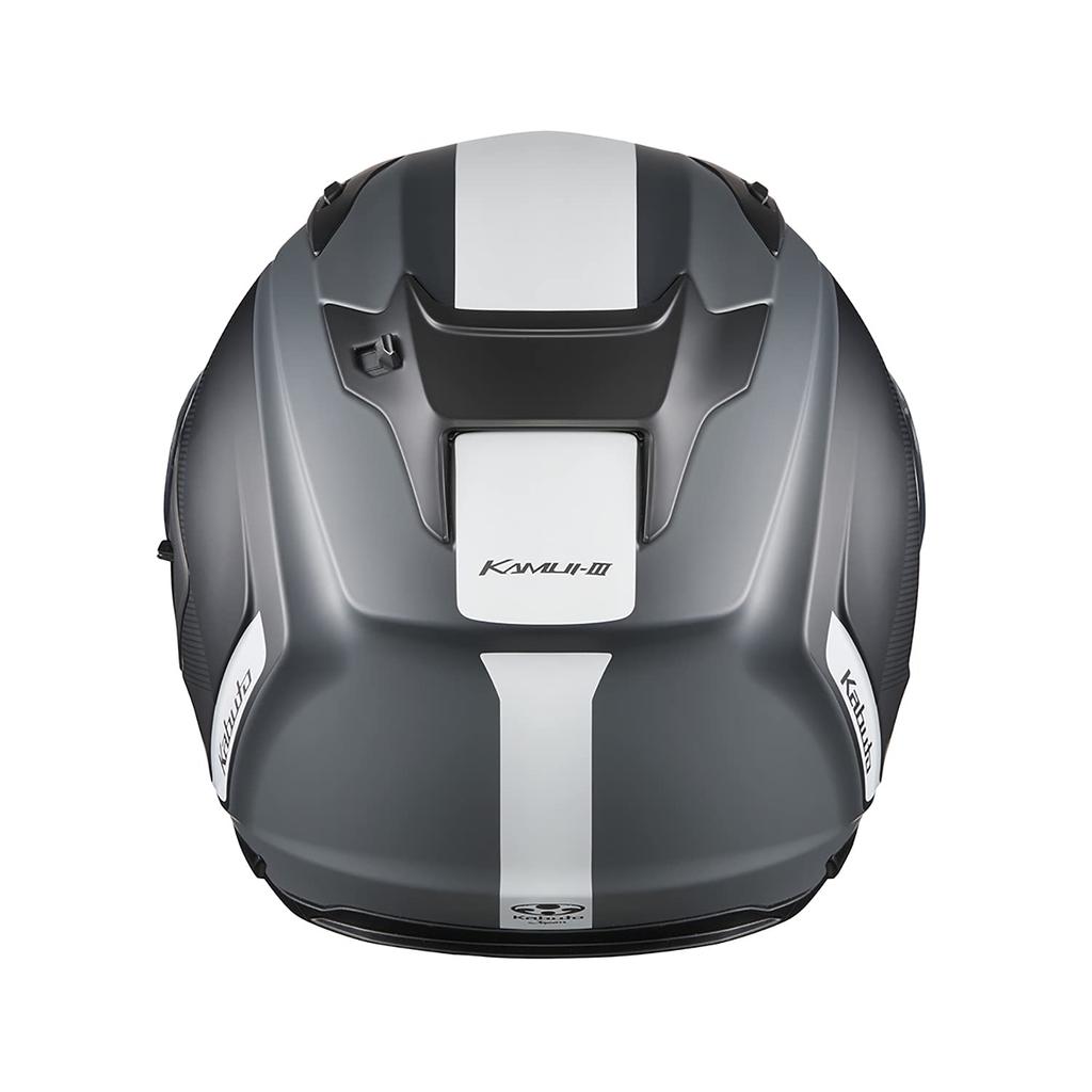 K Motorcycle Helmet KAMUI JM Flat Black White XS 2092021 [Aussie Kabuto]