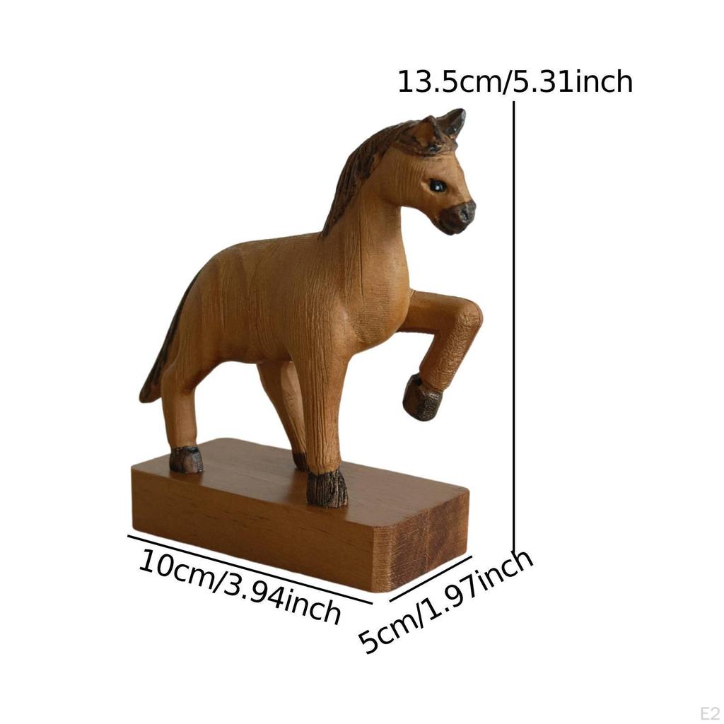 Dekorative Pferdestatue Zierfigur Vintage Handwerk Sammlerstück Mittelstück Geeignet für Wohnzimmer