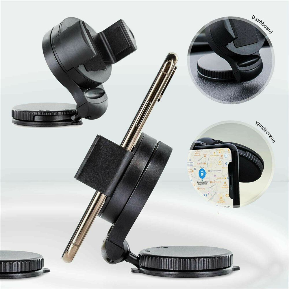 360 Rotation in Car Windscreen Suction Mount Car Dashboard Car Phone Holders Smartphone Mounts With Silicone Suction Cup New