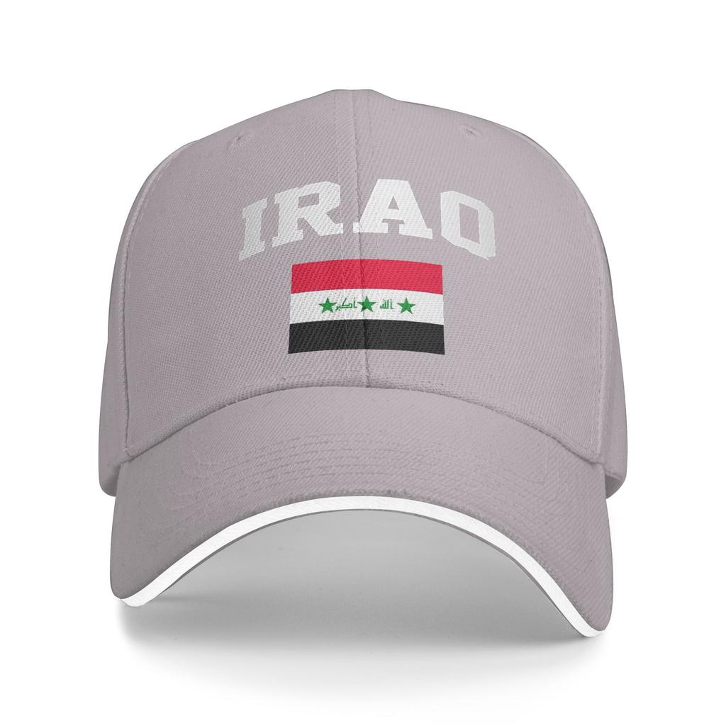 Women Unisex Iraq Flag Iraqi Outdoor Hat Sun Cap Casual Baseball Cap Sunscreen Hats