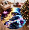 The Legend of Zelda Pattern Round Rug, Indoor/Outdoor Mat, for Picnic, Gameroom, Bedroom, Office, Living Room, Home Decor Carpet, Birthday Gift