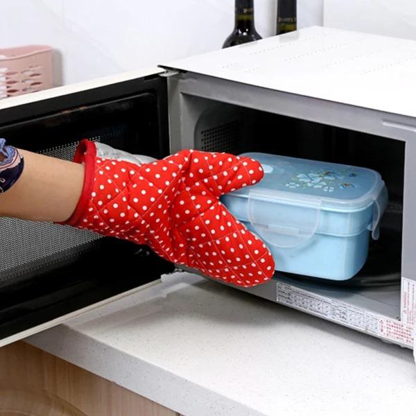 Household Thickened Microwave Oven Oven Insulated Gloves Creative Kitchen Non-Slip Heat-Resistant Anti-Scald Baking Gloves