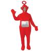 Macacão Onesie para Adulto Teletubbies com Touca Macacão de Pelúcia Fofo Roupa de Festa Cosplay