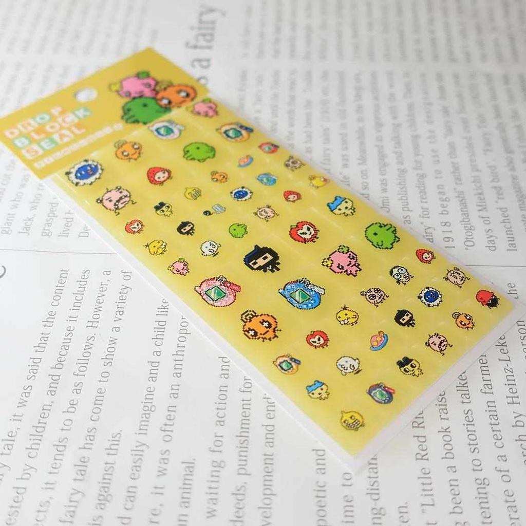 Tamagotchi Drop Block [Sticker Sheet] Stickers/Yellow