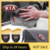 2026 Hot Car Sticker Car Towels Cleaning Drying Cloth with Car Cleaning Brush For KIA Rio Ceed Sportage Cerato Soul Sorento Flip