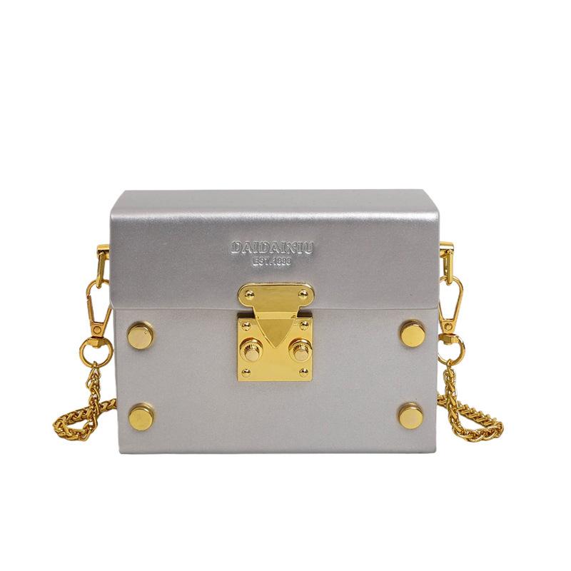 Mini PU Shoulder Bag for Women Crossbody Bag Korean Fashion Chain New