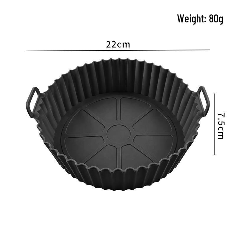 Silicone Baking Pan - High Heat Resistant, Easy to Clean, Round Mold for Air Fryers