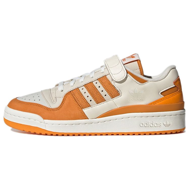 Adidas Originals Forum 84 Low Leather Velcro Sneakers Unisex Sneakers Beige Orange GX9059