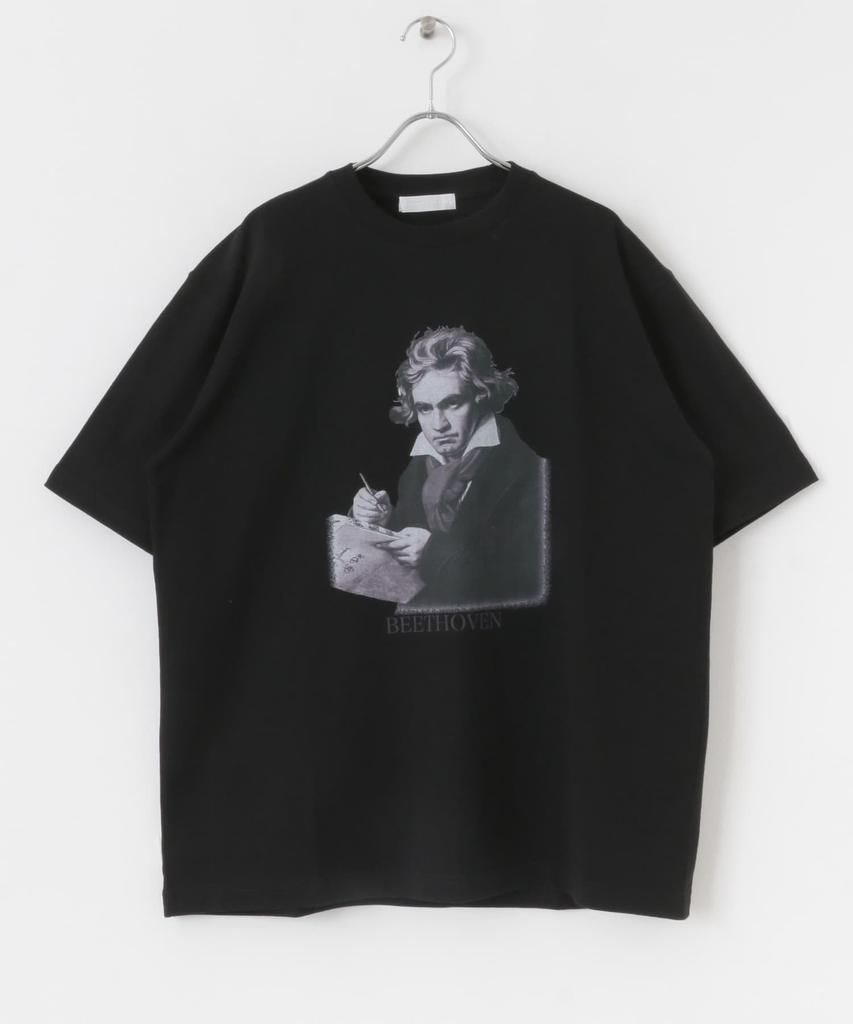 Sense of Place Men's Vintage-Like Beethoven T-Shirt, Size AA45-11S161, Black, Medium