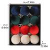 12pcs/SET Velvet Velvet Christmas Balls Set 6cm Christmas Tree Ornaments  Party Supplies