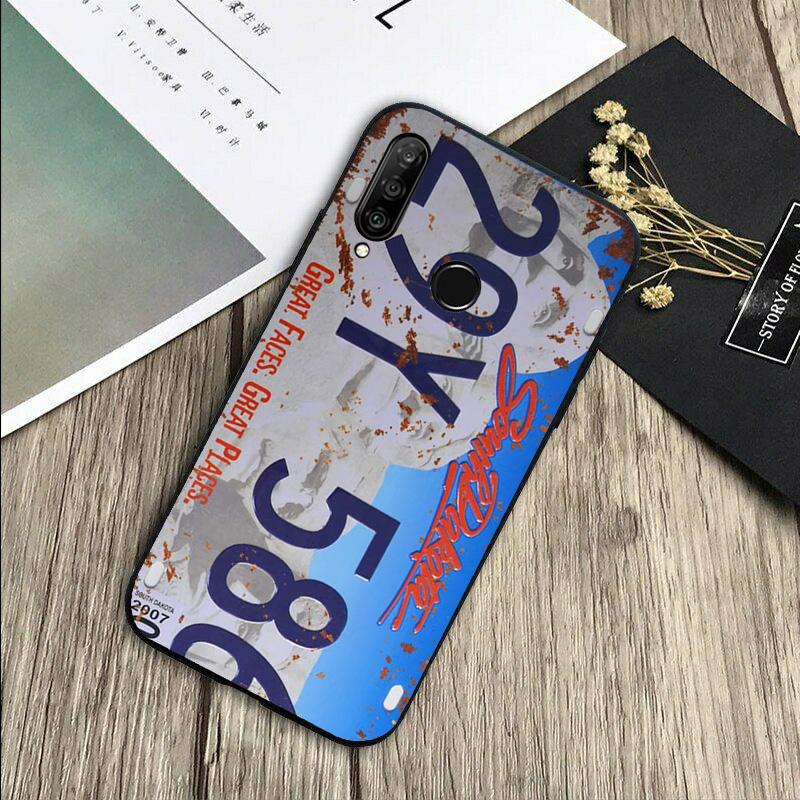 Retro Funny License Plate For Huawei Nova 12s 12i 11i 7i 8i Y73 Y70 Y90 Y60 Y72 Y61 Y91 9 10 SE P30 Pro P40 Lite Case