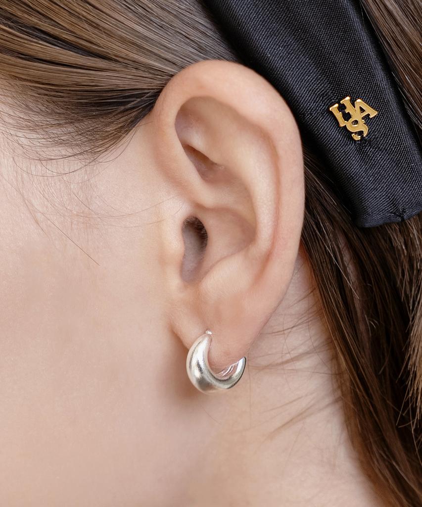 Has Hdm023 Classic Small Hoop Earrings (2Colors)