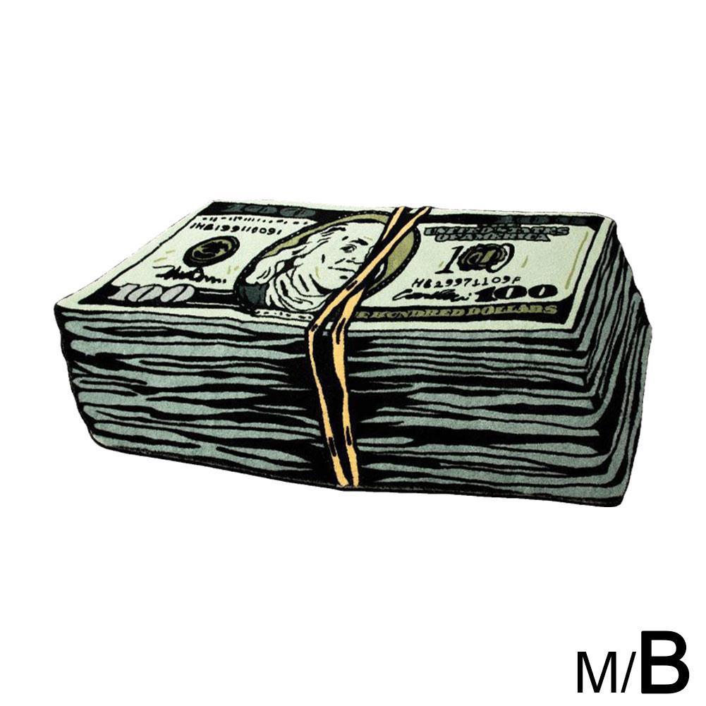 Money Shaped Carpet Creative Personality Imitation Irregular Money Mat Rug Cashmere Door 100 Fl Z2Q0