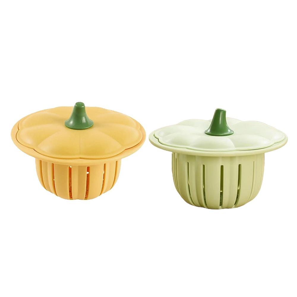 

2 шт. Защищающий от засоров фильтр для кухонной раковины, улавливатель волос, заглушка для канализации, кухонные аксессуары зелёный/жёлтый