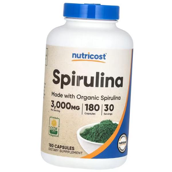 

Органическая Спирулина, Spirulina 3000, Nutricost 180капс (71647028) 180caps