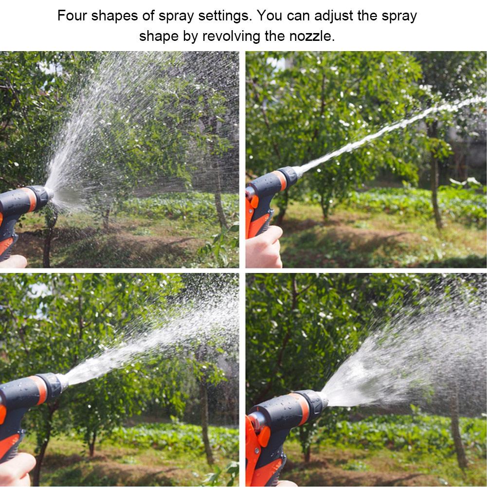 Car Wash Spray Nozzle, Garden Hose Nozzle 4   Spraying Settings with Comfortable Handle Suitable for Garden Irrigation Animal Washing