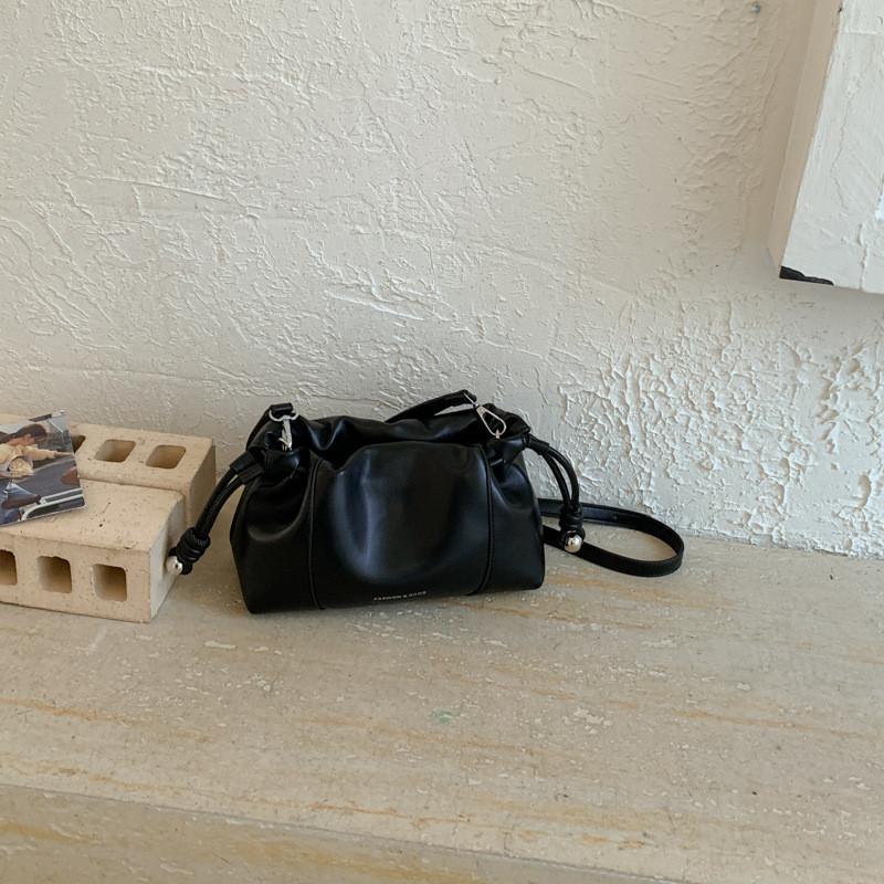 IELGY Cloud Bag All-Match Shoulder Messenger Bag Drawstring Drawstring Bucket Bag