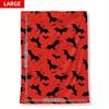 1pc Bloody Bat Halloween Blanket Print for Sofa Chair Skin-Friendly Soft Blanket 2025 New for Home Halloween Decoration