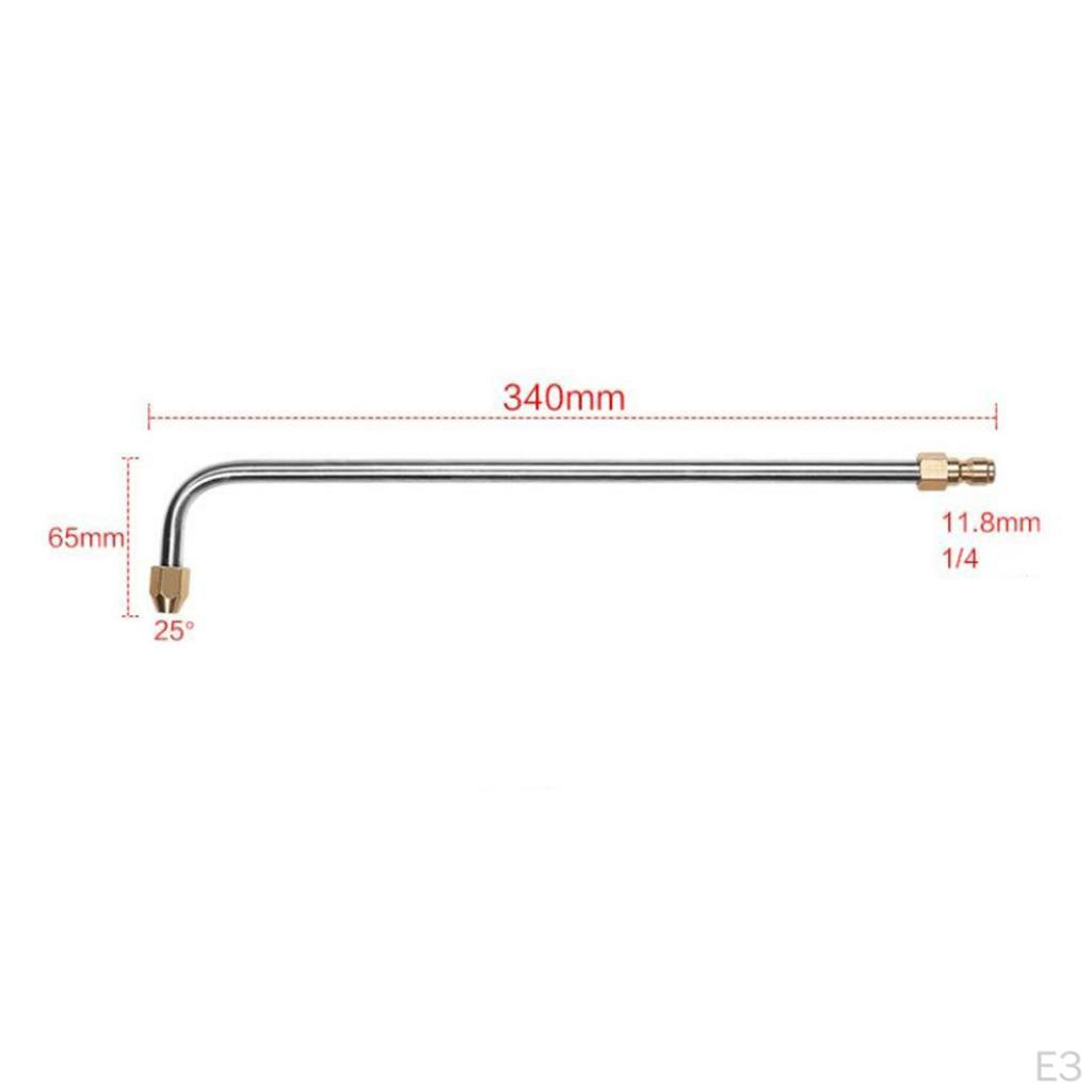 Pressure Attachment Angled Lance Extension, , 3600psi, 1/4''